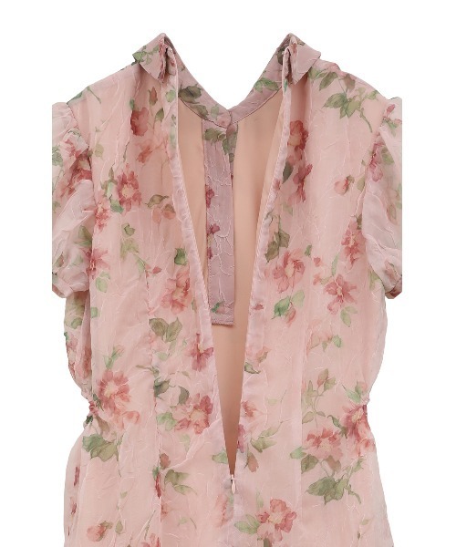 SHEER FLOWER MINI PUFF ONEPIECE（ワンピース）｜CLANE（クラネ）の