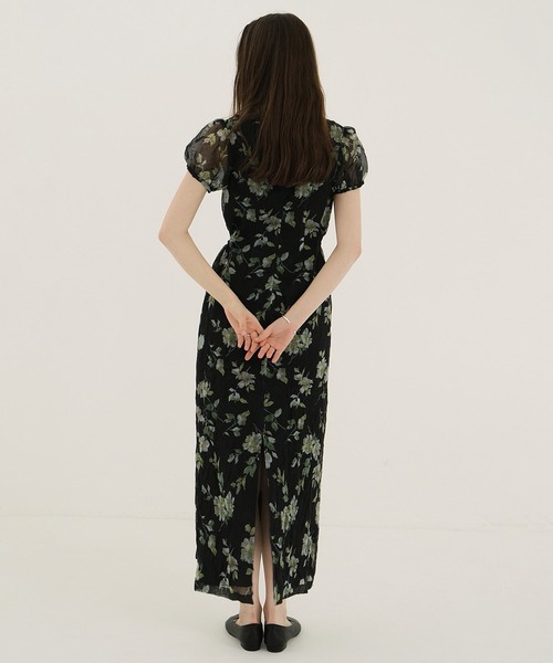 SHEER FLOWER MINI PUFF ONEPIECE（ワンピース）｜CLANE（クラネ）の