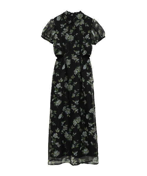 SHEER FLOWER MINI PUFF ONEPIECE（ワンピース）｜CLANE（クラネ）の