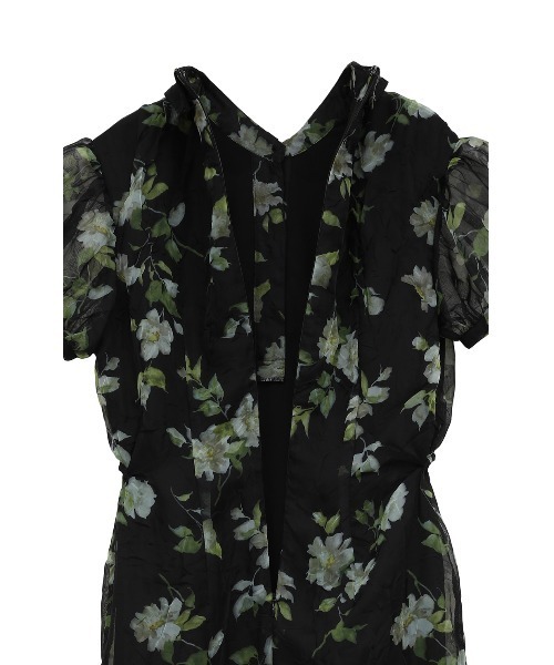 SHEER FLOWER MINI PUFF ONEPIECE（ワンピース）｜CLANE（クラネ）の