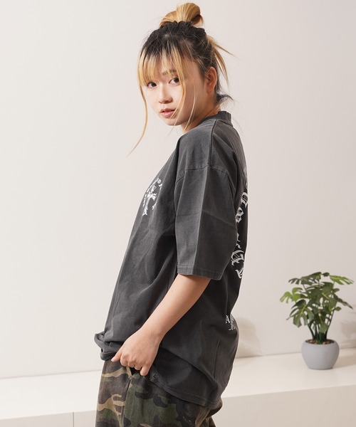 1111clothing（ワンフォークロージング）の「アソートデザイン ピグメントTシャツ / Assorted Design Pigment T-Shirt（Tシャツ/カットソー・メンズ・ホワイト系1/カーキ系2/ブラック系2/ホワイト系3/ブラック系1/ブラック系3・M/L）」の22枚目の写真