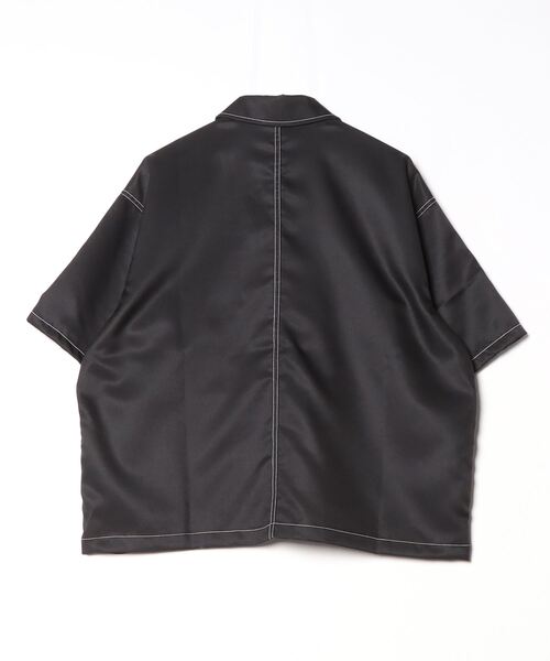 COMMON WARE（コモンウェアー）の「COMMONWARE:BIG SIZE STICHING SHIRTS/ビッグサイズ ステッチングシャツ（シャツ/ブラウス・メンズ・チャコールグレー/ブラック/ネイビー・M/L）」の14枚目の写真