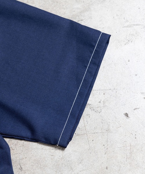 COMMON WARE（コモンウェアー）の「COMMONWARE:BIG SIZE STICHING SHIRTS/ビッグサイズ ステッチングシャツ（シャツ/ブラウス・メンズ・チャコールグレー/ブラック/ネイビー・M/L）」の22枚目の写真