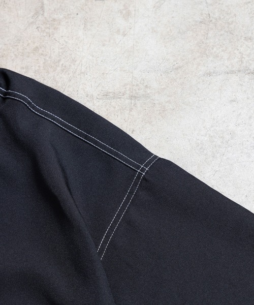 COMMON WARE（コモンウェアー）の「COMMONWARE:BIG SIZE STICHING SHIRTS/ビッグサイズ ステッチングシャツ（シャツ/ブラウス・メンズ・チャコールグレー/ブラック/ネイビー・M/L）」の13枚目の写真
