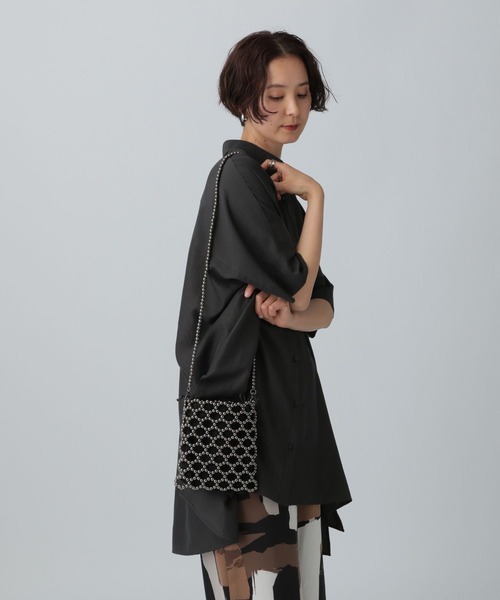 LEPSIM(レプシィム)の「ビーズショルダーミニバッグ 324877(ショルダーバッグ・レディース・ブラック系その他/シルバー・ONE SIZE)」の22枚目の写真