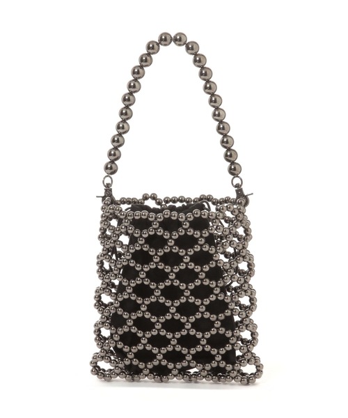 LEPSIM(レプシィム)の「ビーズショルダーミニバッグ 324877(ショルダーバッグ・レディース・ブラック系その他/シルバー・ONE SIZE)」の12枚目の写真