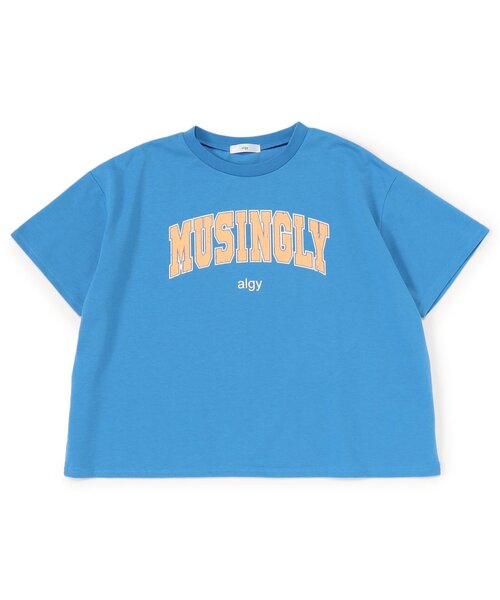 algy(アルジー)の「ビンテージロゴT(Tシャツ/カットソー・キッズ・ブルー/ピンク/チャコール・XX-SMALL/X-SMALL/MEDIUM/SMALL)」の3枚目の写真