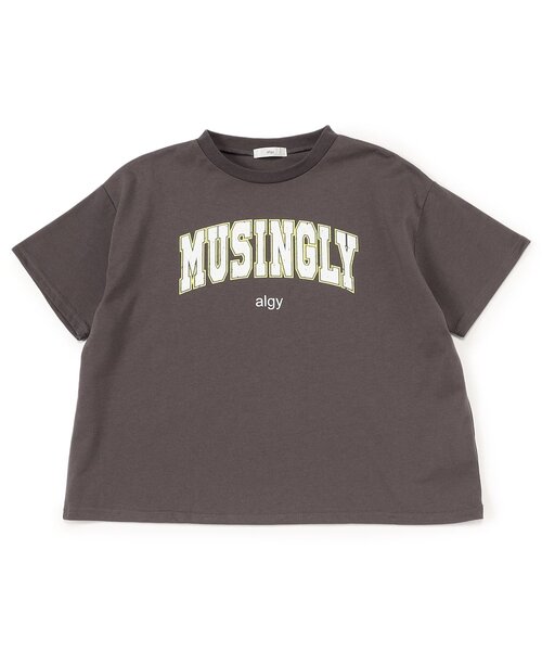 algy(アルジー)の「ビンテージロゴT(Tシャツ/カットソー・キッズ・ブルー/ピンク/チャコール・XX-SMALL/X-SMALL/MEDIUM/SMALL)」の2枚目の写真