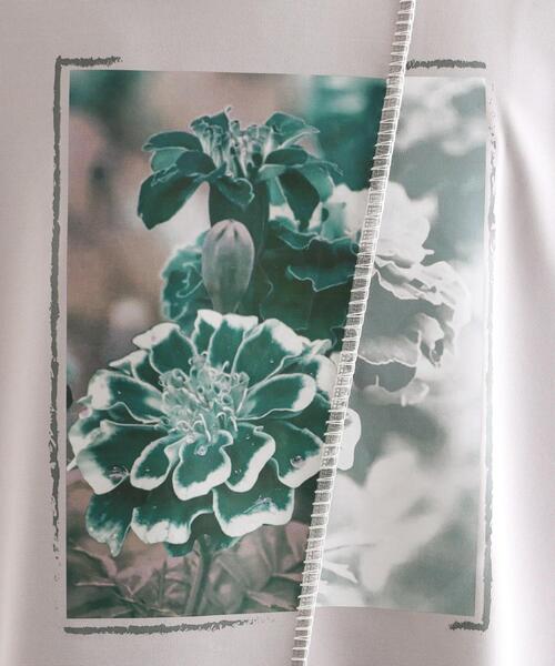 tk.TAKEO KIKUCHI（ティーケータケオキクチ）の「インバージョンフラワーカットソー（Tシャツ/カットソー・メンズ・ホワイト/ライトグレー/ブラック・01/02/03）」の10枚目の写真