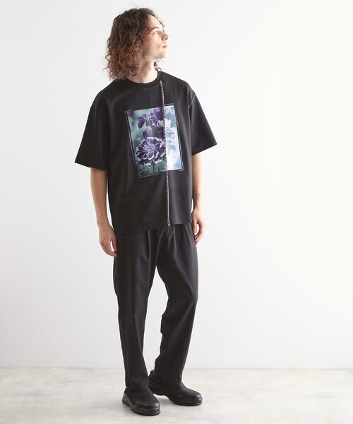 tk.TAKEO KIKUCHI（ティーケータケオキクチ）の「インバージョンフラワーカットソー（Tシャツ/カットソー・メンズ・ホワイト/ライトグレー/ブラック・01/02/03）」の13枚目の写真