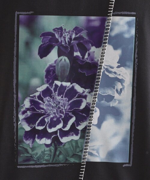 tk.TAKEO KIKUCHI（ティーケータケオキクチ）の「インバージョンフラワーカットソー（Tシャツ/カットソー・メンズ・ホワイト/ライトグレー/ブラック・01/02/03）」の14枚目の写真