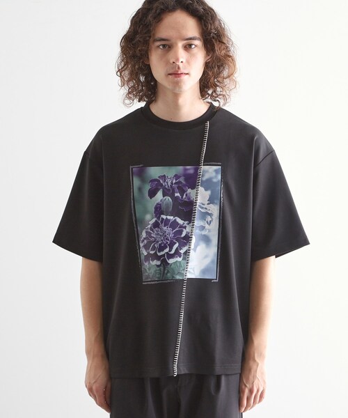 tk.TAKEO KIKUCHI（ティーケータケオキクチ）の「インバージョンフラワーカットソー（Tシャツ/カットソー・メンズ・ホワイト/ライトグレー/ブラック・01/02/03）」の15枚目の写真
