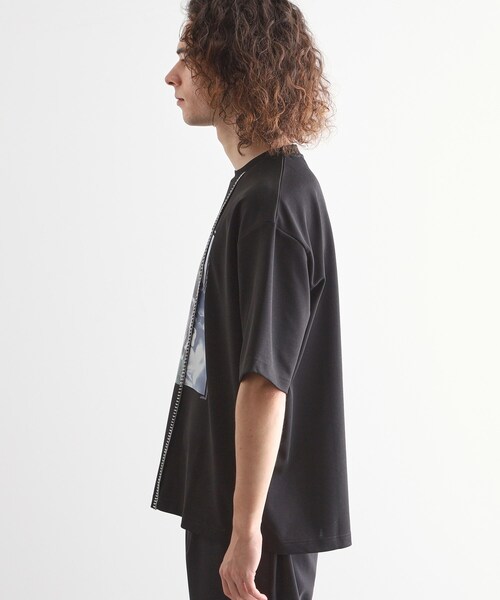 tk.TAKEO KIKUCHI（ティーケータケオキクチ）の「インバージョンフラワーカットソー（Tシャツ/カットソー・メンズ・ホワイト/ライトグレー/ブラック・01/02/03）」の16枚目の写真