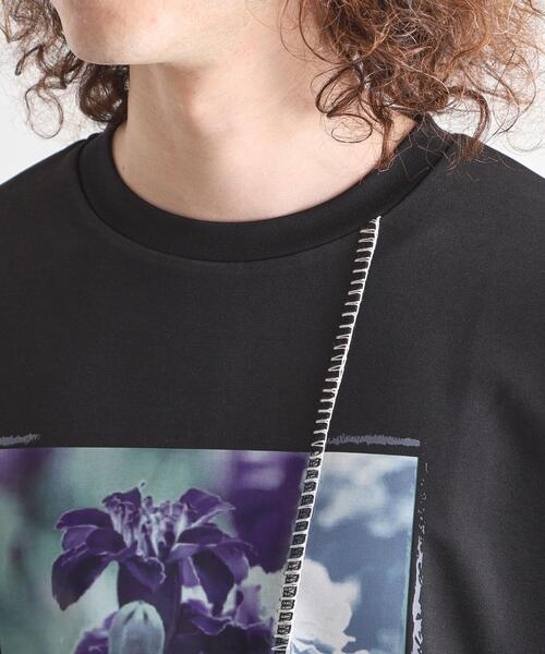 tk.TAKEO KIKUCHI（ティーケータケオキクチ）の「インバージョンフラワーカットソー（Tシャツ/カットソー・メンズ・ホワイト/ライトグレー/ブラック・01/02/03）」の18枚目の写真