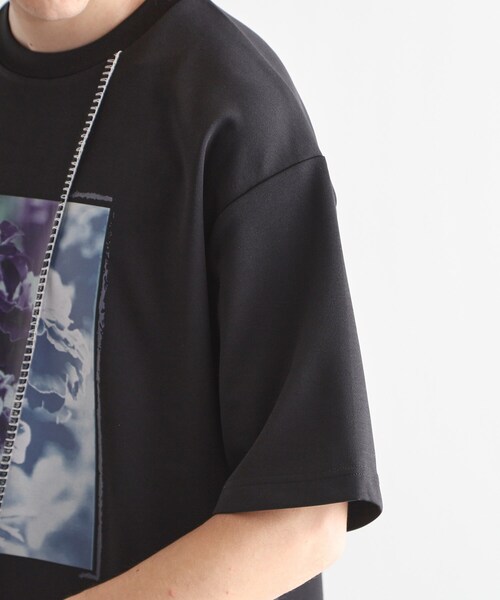 tk.TAKEO KIKUCHI（ティーケータケオキクチ）の「インバージョンフラワーカットソー（Tシャツ/カットソー・メンズ・ホワイト/ライトグレー/ブラック・01/02/03）」の19枚目の写真