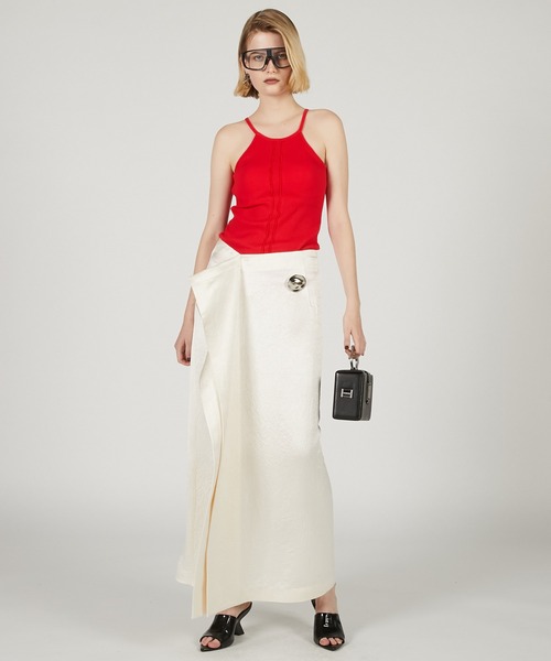 PRANK PROJECT（プランクプロジェクト）の「メタルモチーフローウエストスカート / Metal Motif Low Waist Skirt（スカート・レディース・ブラック/ネイビー/ホワイト・36/38）」の7枚目の写真