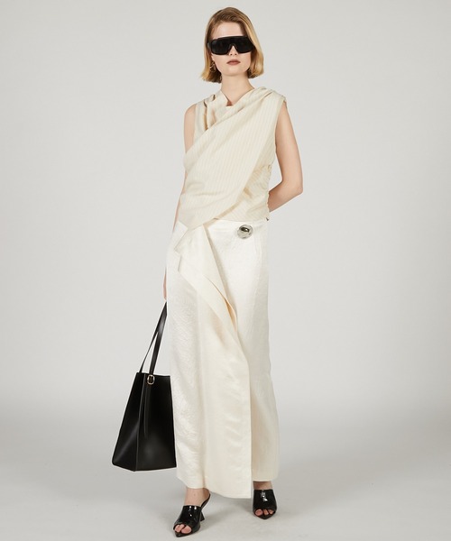 PRANK PROJECT（プランクプロジェクト）の「メタルモチーフローウエストスカート / Metal Motif Low Waist Skirt（スカート・レディース・ブラック/ネイビー/ホワイト・36/38）」の8枚目の写真