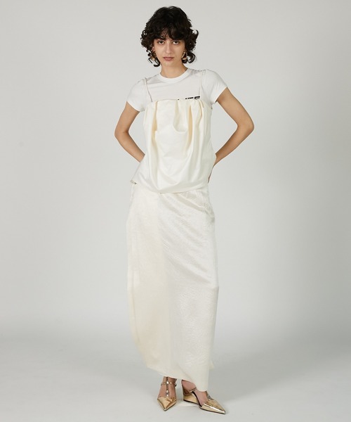 PRANK PROJECT（プランクプロジェクト）の「メタルモチーフローウエストスカート / Metal Motif Low Waist Skirt（スカート・レディース・ブラック/ネイビー/ホワイト・36/38）」の14枚目の写真