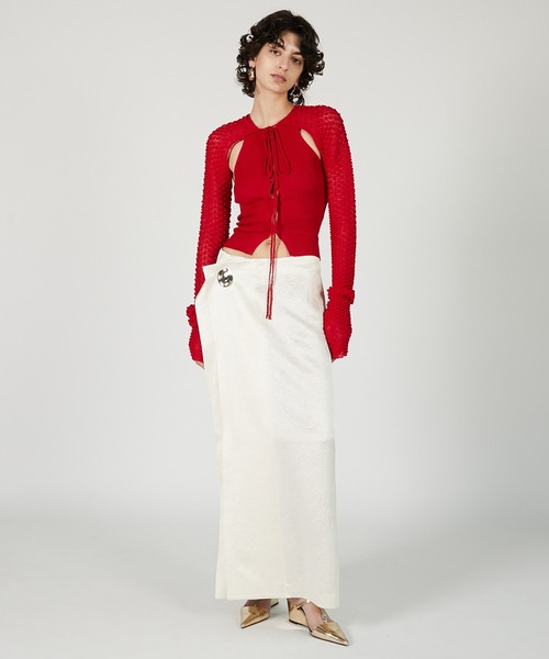 PRANK PROJECT（プランクプロジェクト）の「メタルモチーフローウエストスカート / Metal Motif Low Waist Skirt（スカート・レディース・ブラック/ネイビー/ホワイト・36/38）」の16枚目の写真