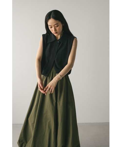 MAISON SPECIAL ヘムギャザートップス MAISON SPECIAL]シアーギャザートップス/GRAY(21241415702) – R&Co.