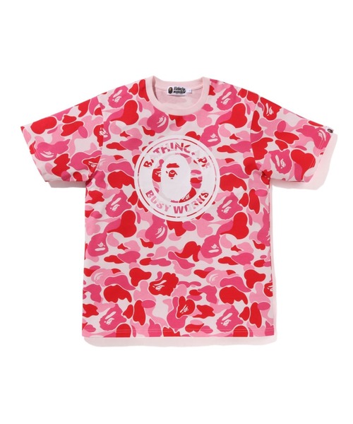 A BATHING APE（アベイシングエイプ）の「ABC CAMO BUSY WORKS TEE（Tシャツ/カットソー・メンズ・グリーン/ピンク/ブルー・X-LARGE/MEDIUM/XX-LARGE/LARGE/SMALL）」の3枚目の写真