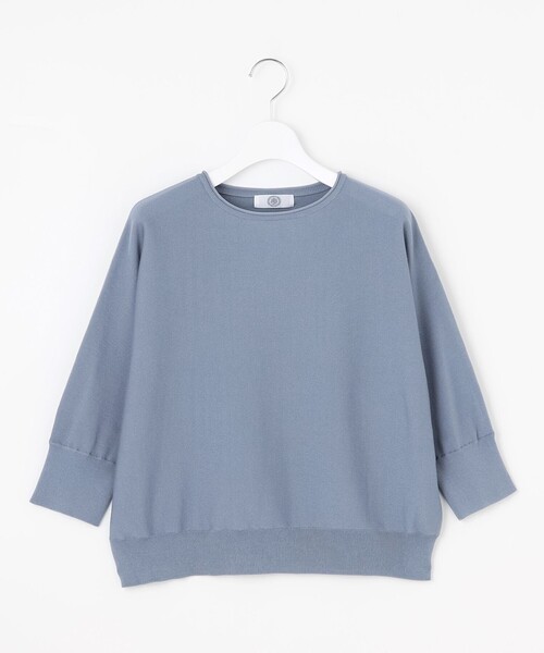 J.PRESS Ladies(J.プレス レディス)の「【WEB限定カラーあり・洗える・抗菌防臭】COTTON POLYESTER ドルマンスリーブ ニット(ニット/セーター・レディース・ライトグレー系/ネイビー系/スカイブルー系/オレンジ系/ピンク系・SMALL)」の6枚目の写真