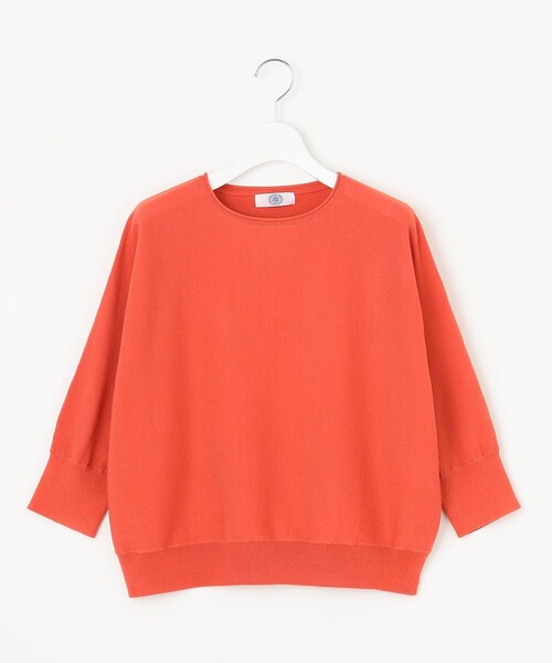 J.PRESS Ladies(J.プレス レディス)の「【WEB限定カラーあり・洗える・抗菌防臭】COTTON POLYESTER ドルマンスリーブ ニット(ニット/セーター・レディース・ライトグレー系/ネイビー系/スカイブルー系/オレンジ系/ピンク系・SMALL)」の8枚目の写真