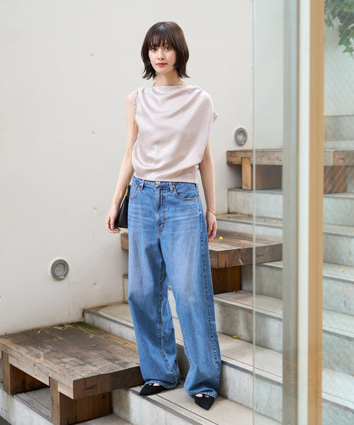 EMMA ROUGE VIF(エマルージュヴィフ)の「【一部店舗限定】アシメドレープブラウス(シャツ/ブラウス・レディース・オフホワイト/グレイッシュベージュ・フリー)」の22枚目の写真