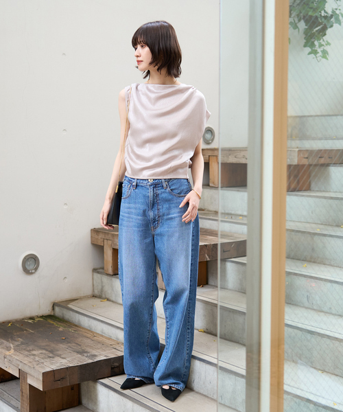 EMMA ROUGE VIF(エマルージュヴィフ)の「【一部店舗限定】アシメドレープブラウス(シャツ/ブラウス・レディース・オフホワイト/グレイッシュベージュ・フリー)」の13枚目の写真