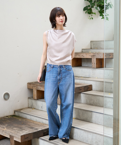 EMMA ROUGE VIF(エマルージュヴィフ)の「【一部店舗限定】アシメドレープブラウス(シャツ/ブラウス・レディース・オフホワイト/グレイッシュベージュ・フリー)」の14枚目の写真