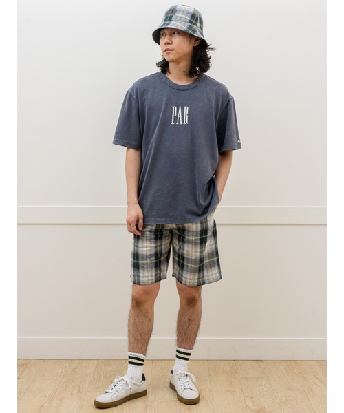 GAP（ギャップ）の「Gap × Malbon コットンリネン リバーシブル ロゴ バケットハット（ハット・メンズ・インディゴブルー・ONE SIZE）」の2枚目の写真