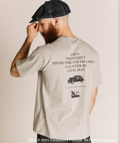 schott(ショット)の「Schott x G.F/ショット×ゴッドファーザー/CLASSIC CAR T-SHIRT/クラシックカー Tシャツ(Tシャツ/カットソー・メンズ・グレー/ブラック/ホワイト・M/L/XL/2XL)」の8枚目の写真