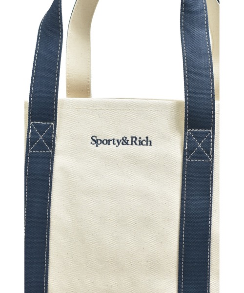 SPORTY&RICH(スポーティアンドリッチ)の「DODGERS TWO TONE TOTE BAG (EXCLUSIVE)(トートバッグ・レディース・ナチュラル・ONE SIZE)」の4枚目の写真