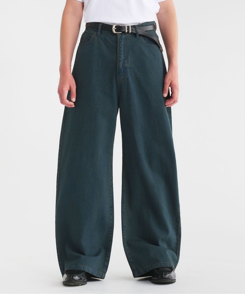 【HUECLOSET】★送料・関税込★Dying Curved Denim Pants HUECLOSET】☆送料・関税込☆Dying Curved Denim Pants (HUE