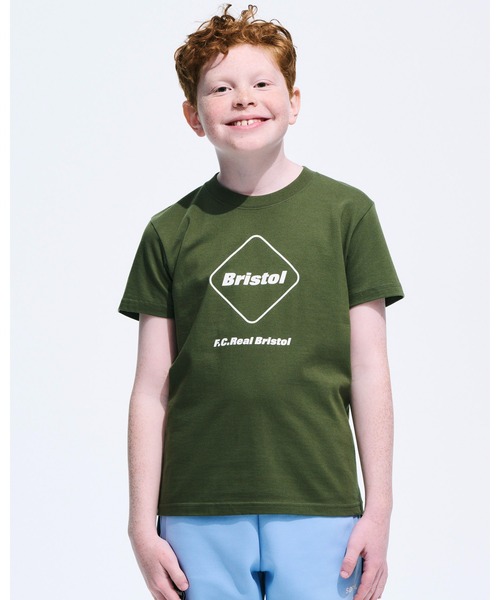 F.C.Real Bristol for Kids（エフシーレアルブリストルフォーキッズ）の「EMBLEM S/S TEE（Tシャツ/カットソー・キッズ・ブラック/ホワイト/カーキ/ネイビー/グレー・X-LARGE/LARGE/MEDIUM/SMALL）」の6枚目の写真
