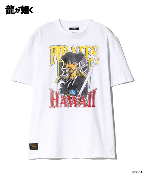 glamb（グラム）の「Pirates in Hawaii T-shirt / パイレーツインハワイTシャツ（Tシャツ/カットソー・メンズ・ホワイト/ブラック・M/L/XL）」の7枚目の写真
