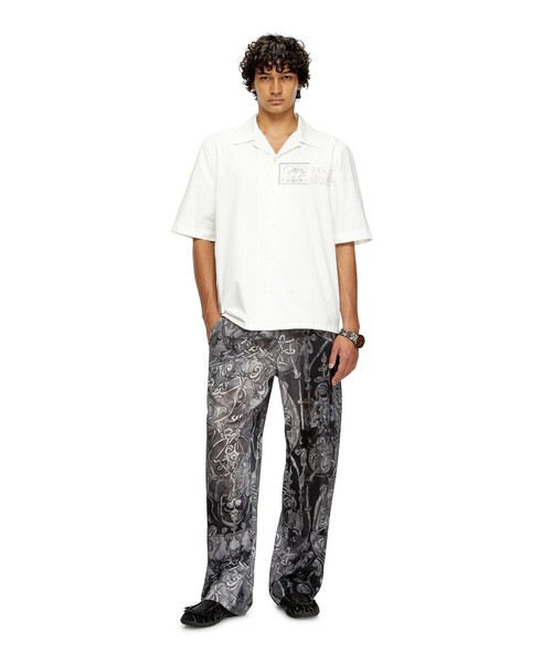 DIESEL(ディーゼル)の「メンズ 半袖シャツ S-BRACK-A-HGBS(シャツ/ブラウス・メンズ・ホワイト・44/48/46/52/50/54)」の3枚目の写真