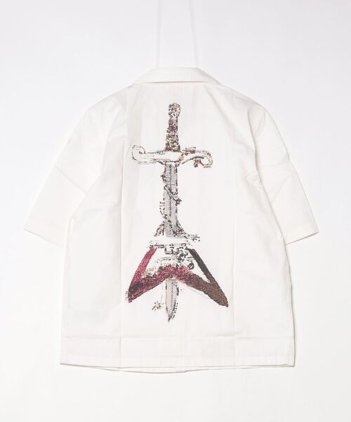 DIESEL(ディーゼル)の「メンズ 半袖シャツ S-BRACK-A-HGBS(シャツ/ブラウス・メンズ・ホワイト・44/48/46/52/50/54)」の6枚目の写真