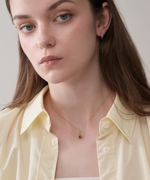 K10ガーネットピアスチャーム（チャーム）｜agete（アガット）の