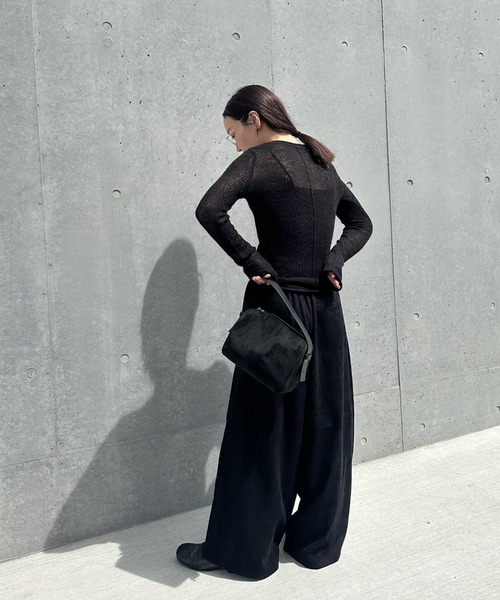 select MOCA by son（セレクトモカバイソン）の「フェイクスエードワンハンドルバッグ（ハンドバッグ・レディース・ブラウン/ブラック・FREE）」の8枚目の写真