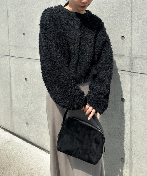 フェイクスエードワンハンドルバッグ（ハンドバッグ）｜select MOCA by