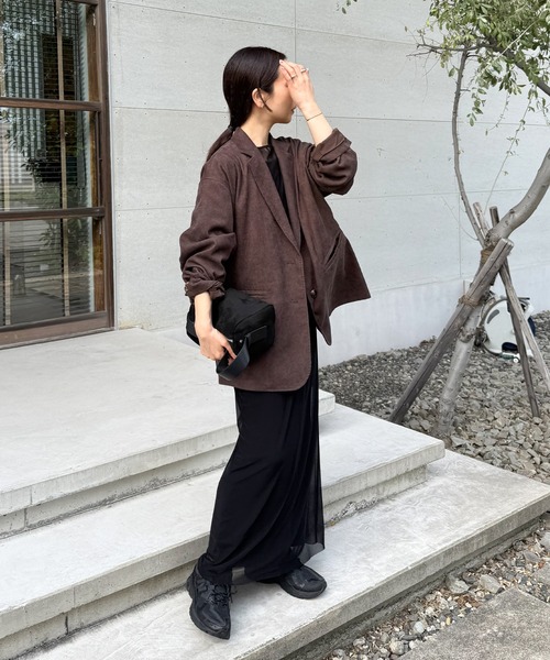 select MOCA by son（セレクトモカバイソン）の「フェイクスエードワンハンドルバッグ（ハンドバッグ・レディース・ブラウン/ブラック・FREE）」の14枚目の写真