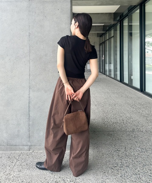 フェイクスエードワンハンドルバッグ（ハンドバッグ）｜select MOCA by