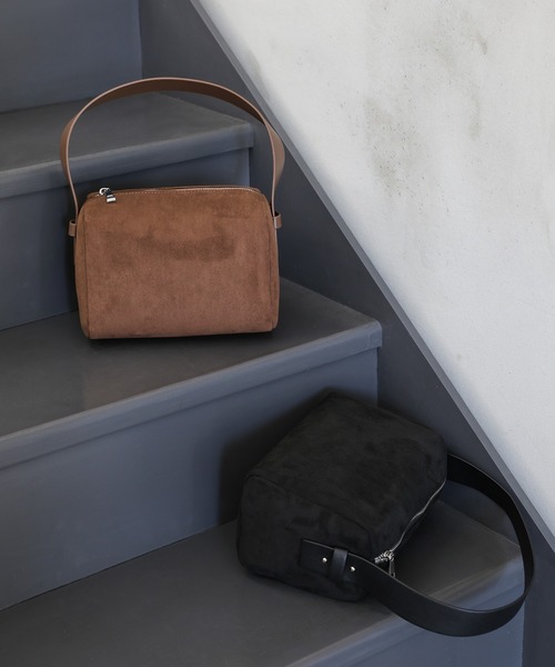 select MOCA by son（セレクトモカバイソン）の「フェイクスエードワンハンドルバッグ（ハンドバッグ・レディース・ブラウン/ブラック・FREE）」の21枚目の写真