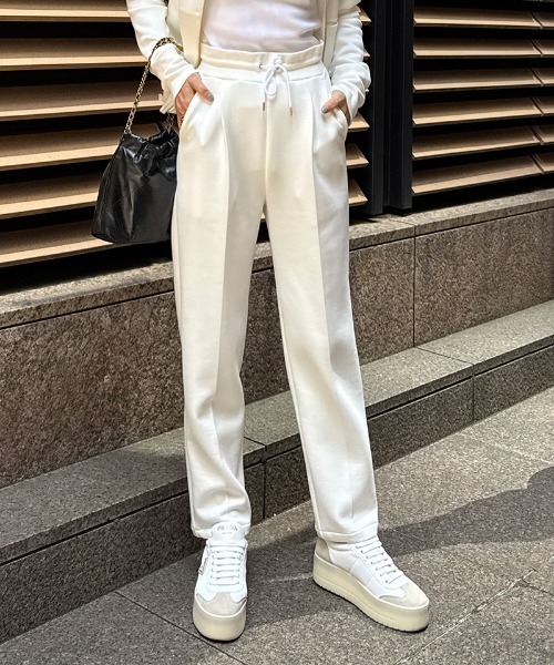 JENNE(ジェンヌ)の「日本製美脚カットソースラックス(その他パンツ・レディース・チャコール/グレー/ネイビー/ターコイズブルー/ブラック/ホワイト・SMALL/MEDIUM/LARGE/X-LARGE)」の1枚目の写真