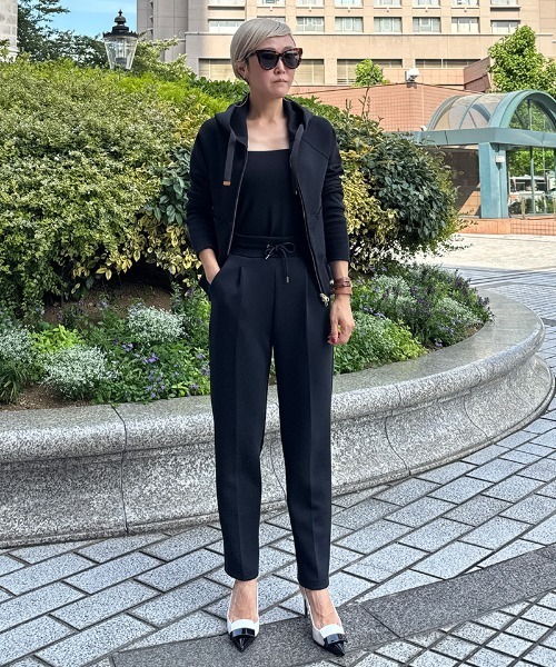 JENNE(ジェンヌ)の「日本製美脚カットソースラックス(その他パンツ・レディース・チャコール/グレー/ネイビー/ターコイズブルー/ブラック/ホワイト・SMALL/MEDIUM/LARGE/X-LARGE)」の7枚目の写真