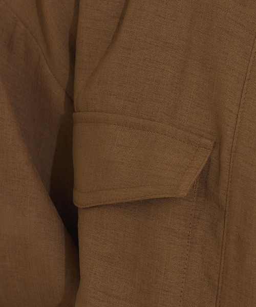 KATHARINE ROSS（キャサリンロス）の「【KATHARINE ROSS】リネン調ドロストブルゾン（ブルゾン・レディース・ブラウン/グレー・MEDIUM）」の10枚目の写真