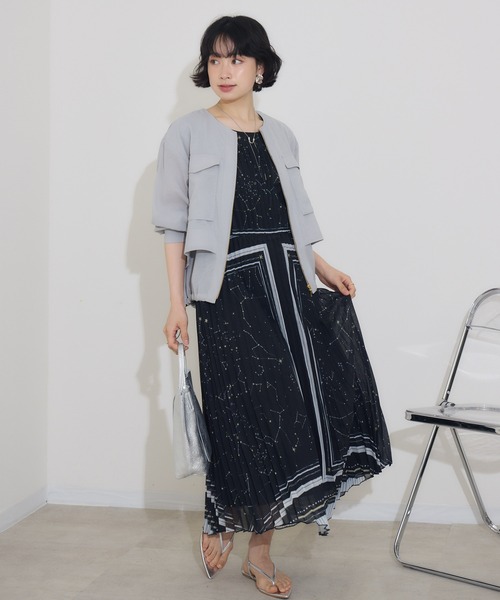 KATHARINE ROSS（キャサリンロス）の「【KATHARINE ROSS】リネン調ドロストブルゾン（ブルゾン・レディース・ブラウン/グレー・MEDIUM）」の12枚目の写真