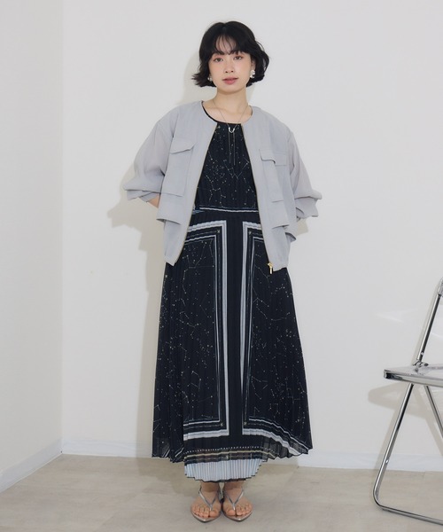 KATHARINE ROSS（キャサリンロス）の「【KATHARINE ROSS】リネン調ドロストブルゾン（ブルゾン・レディース・ブラウン/グレー・MEDIUM）」の13枚目の写真