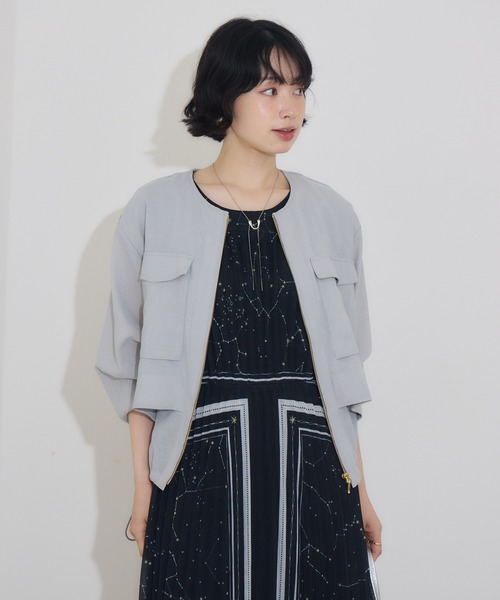 KATHARINE ROSS（キャサリンロス）の「【KATHARINE ROSS】リネン調ドロストブルゾン（ブルゾン・レディース・ブラウン/グレー・MEDIUM）」の18枚目の写真